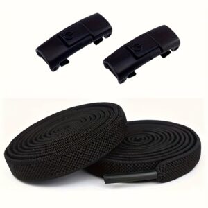 EZ Laces | No Tie Elastic Shoelaces for Sneakers (Black)